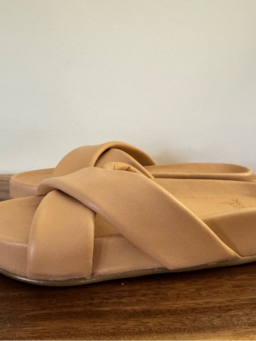 Beek Rhea Platform Cross-Strap Slide Sandals - Picture 2 of 7